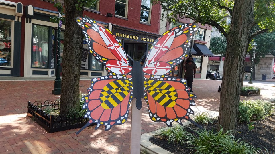 Fancy Flag Butterfly Sculpture