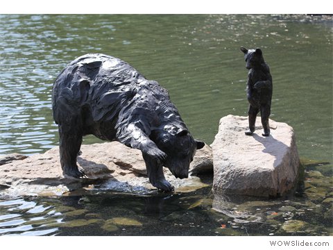 The Fishing Lesson sculpture